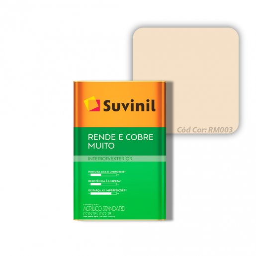 Suvinil Rende e Cobre Muito  Cor Areia 18L