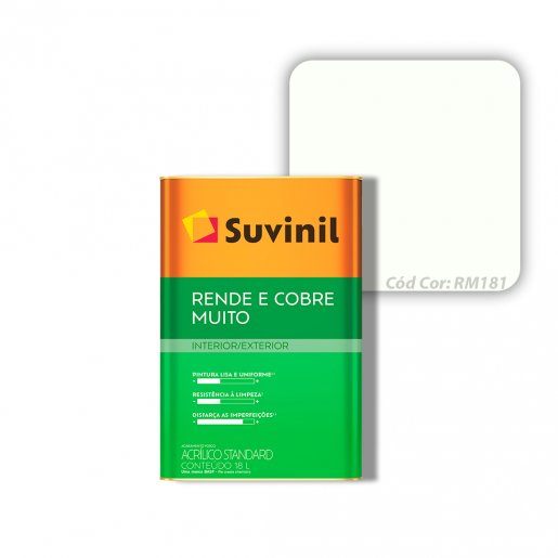 Suvinil Rende e Cobre Muito  Cor Branco 18L